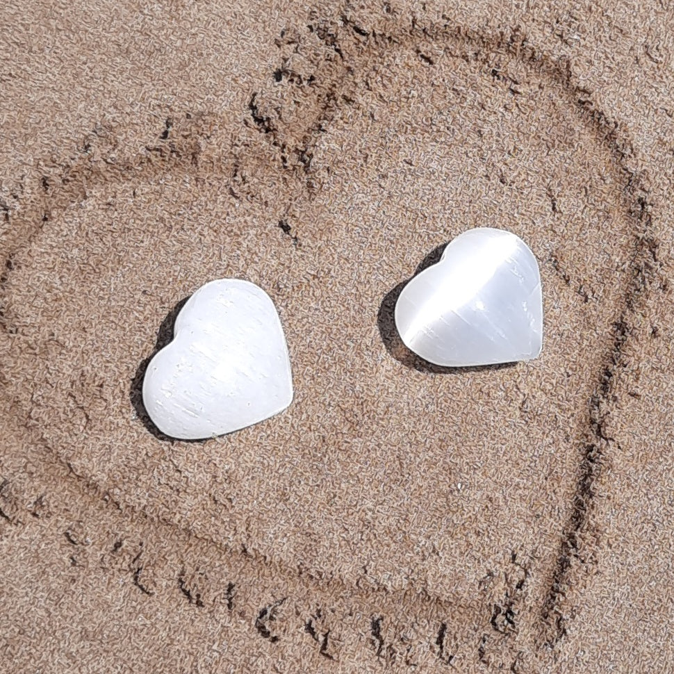 Corazón de Selenita pequeño