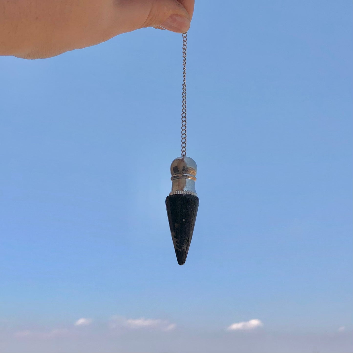 Péndulo Cofre de alta vibración Turmalina