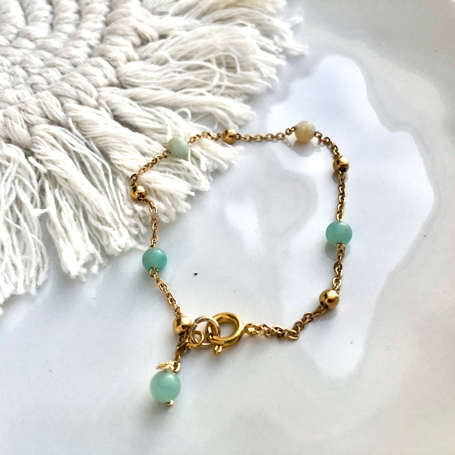 Pulsera de Amazonita con broche