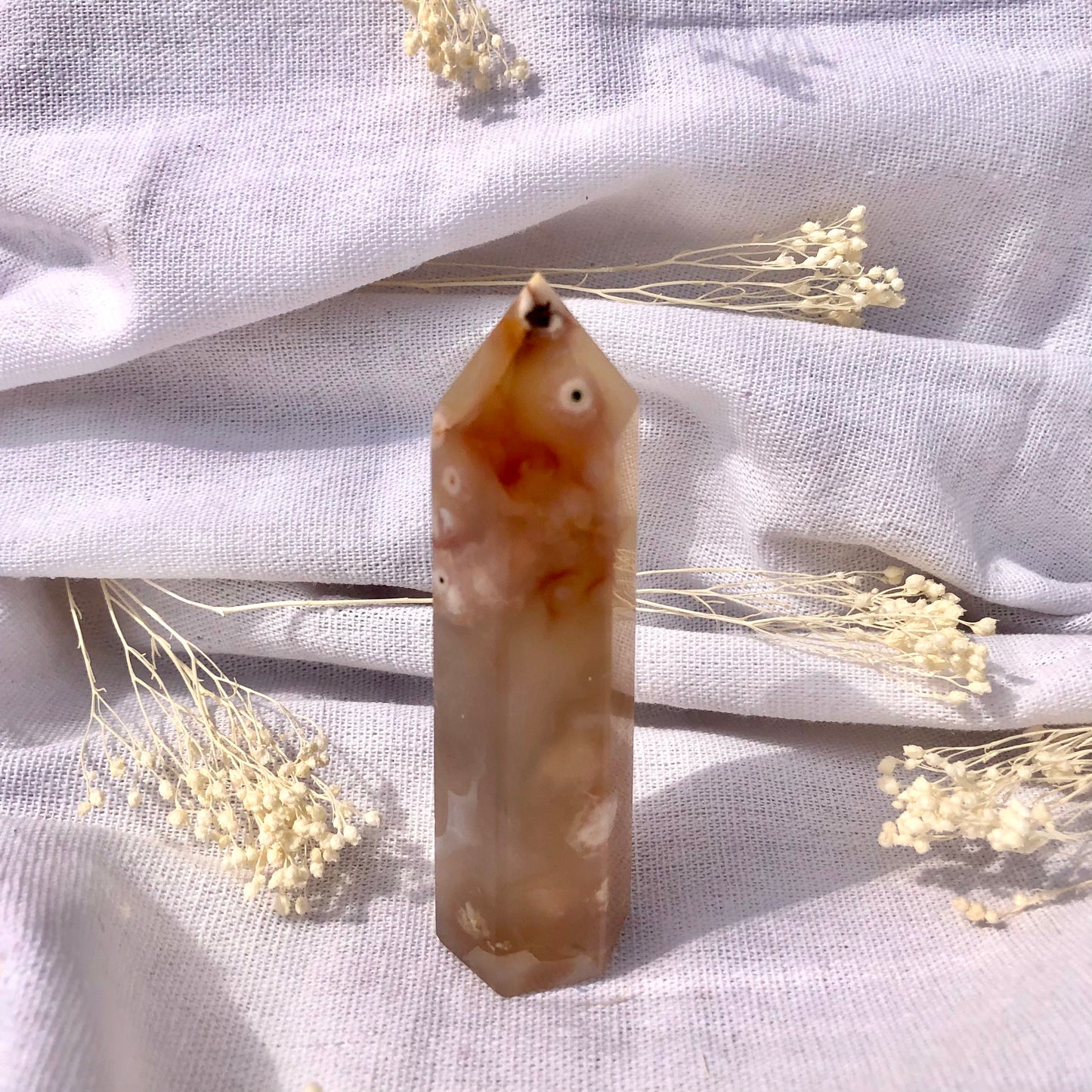 Punta generadora de Ágata Flor