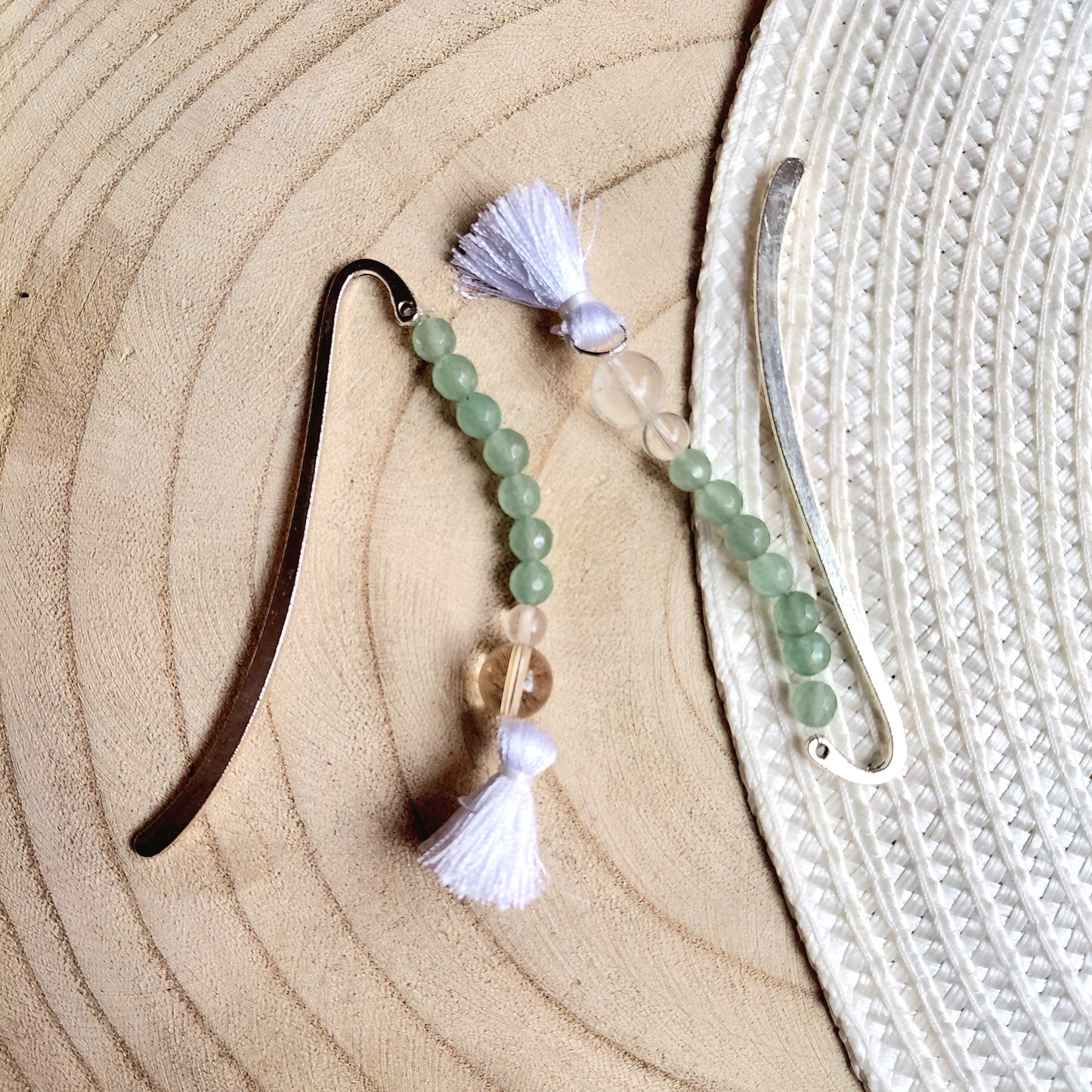 Marcapáginas de Aventurina Verde