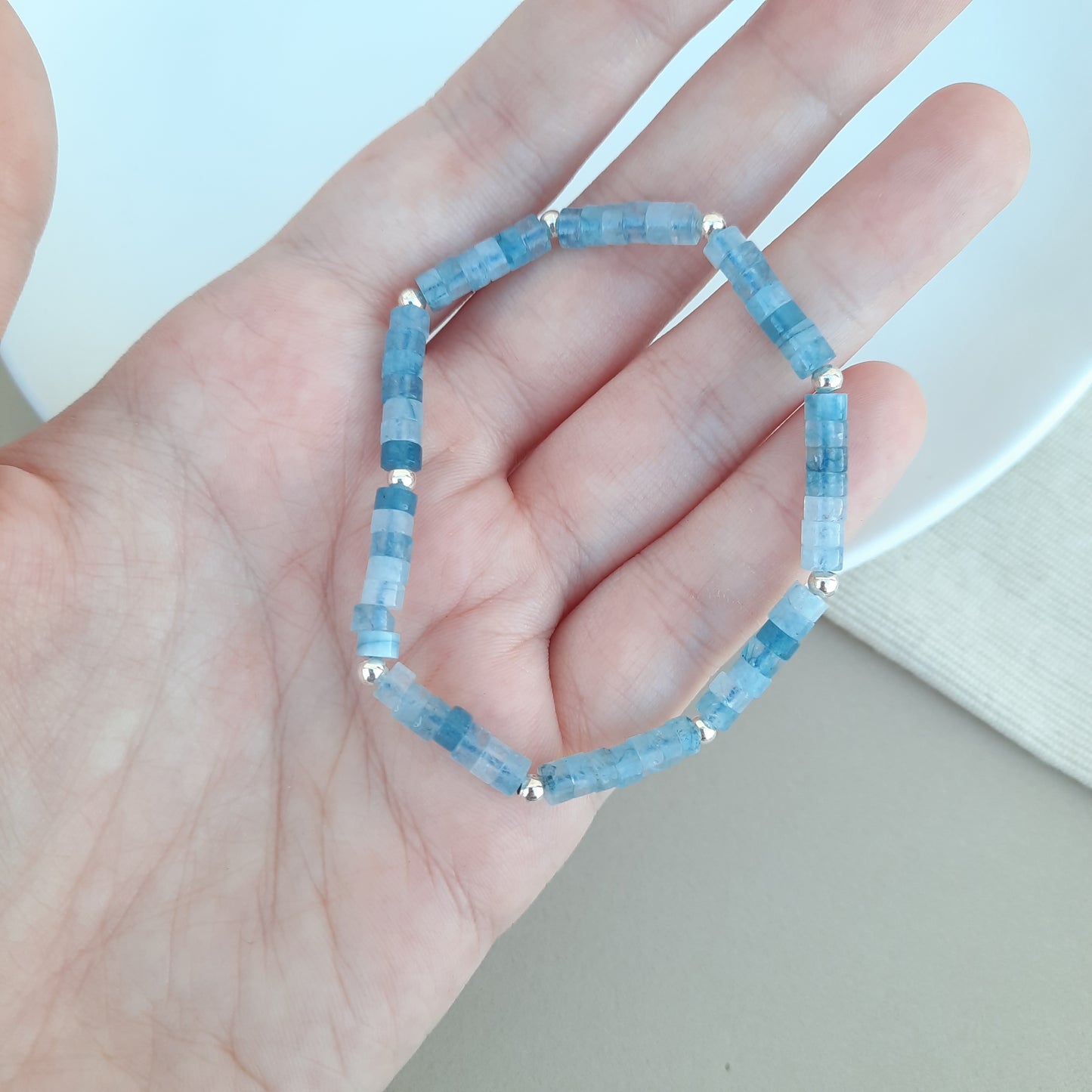 Pulsera de Aguamarina