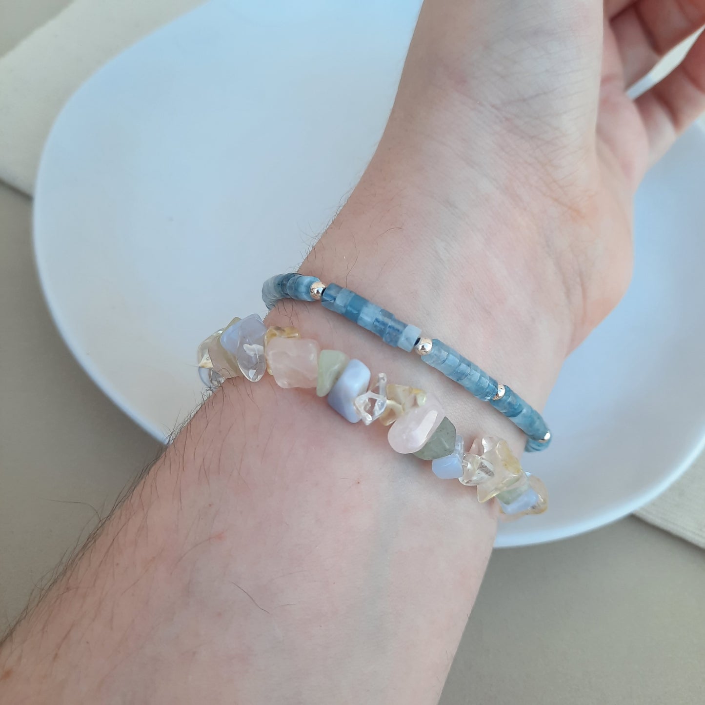 Pulsera de Aguamarina