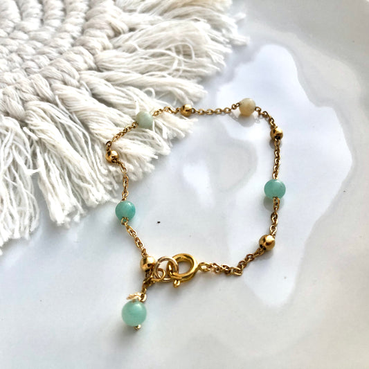 Pulsera de Amazonita con broche
