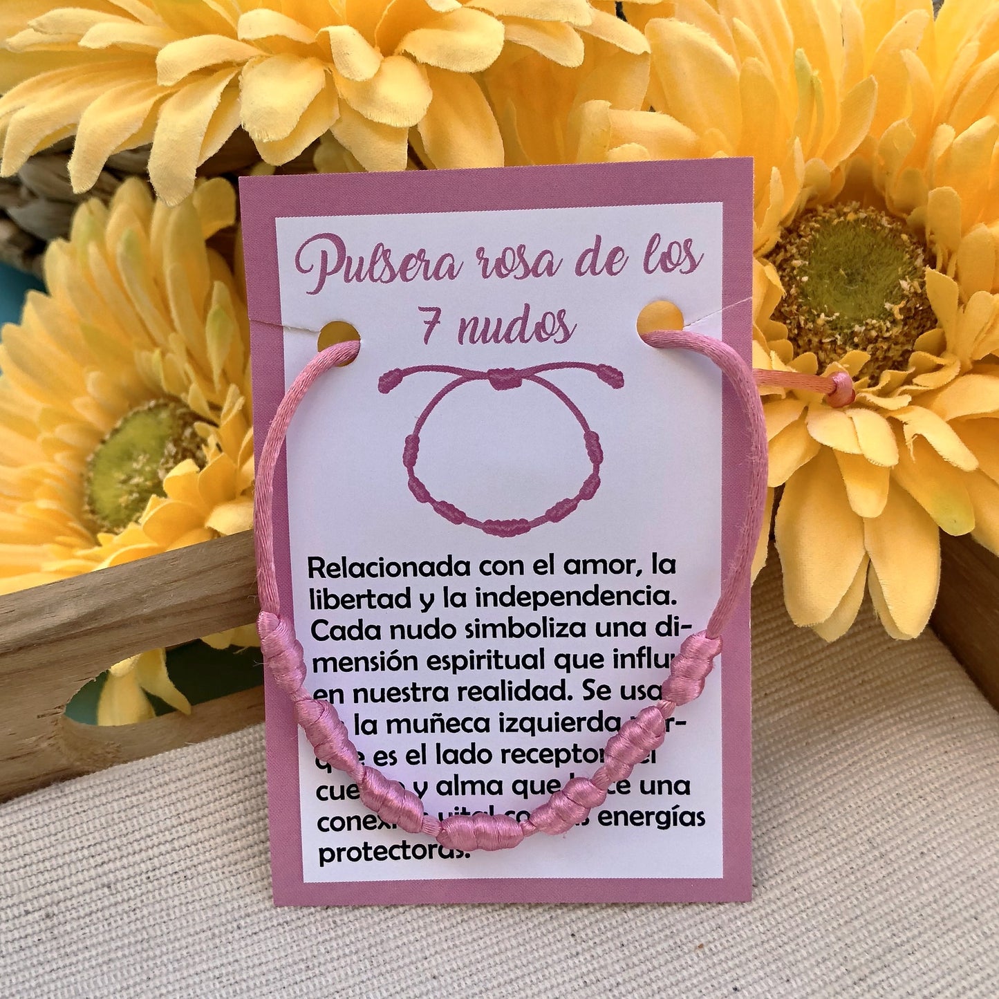 Pulseras de 7 nudos